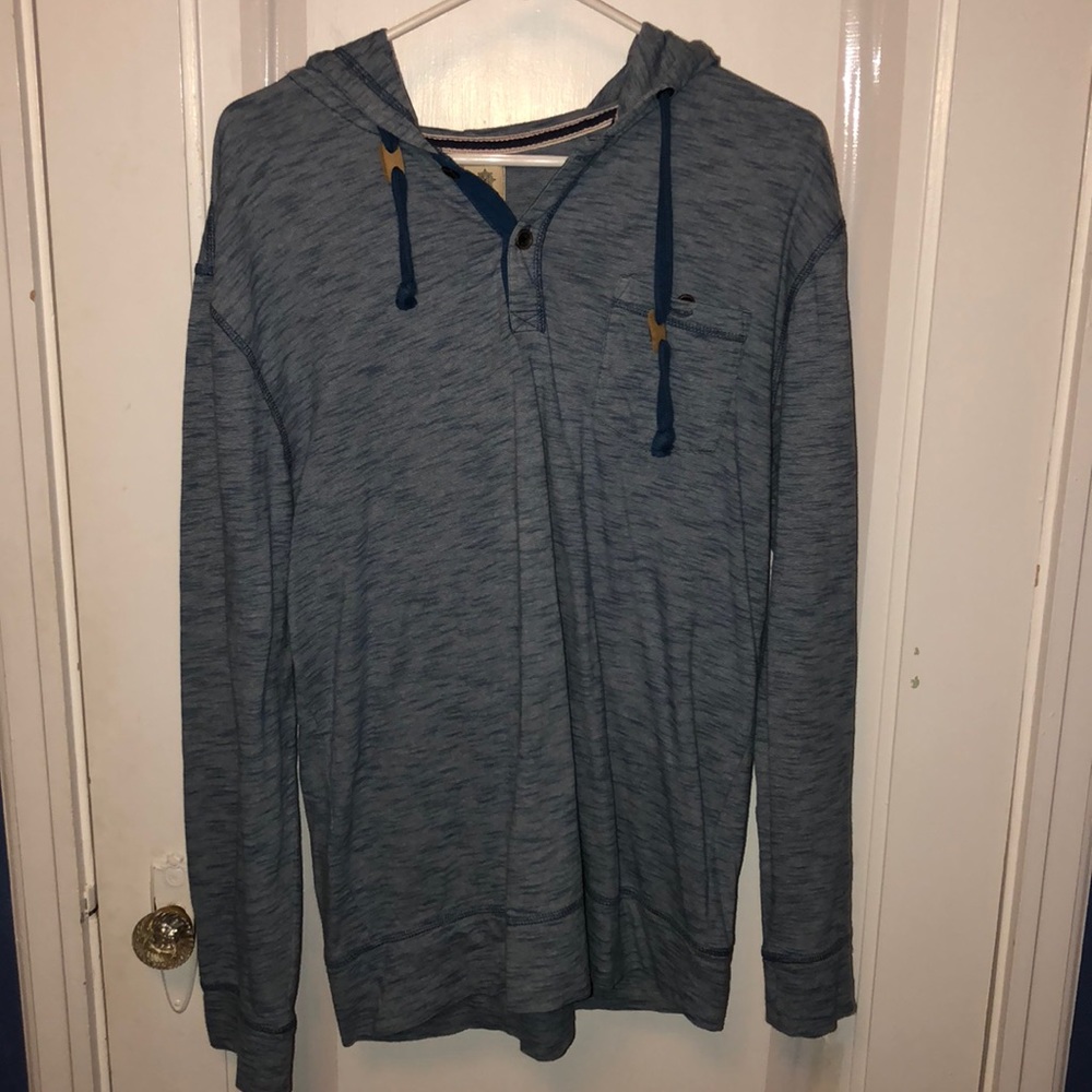 Ruff Hewn quarter-button sweatshirt.